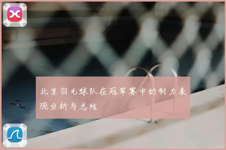 北京羽毛球队在冠军赛中的耐力表现分析与总结