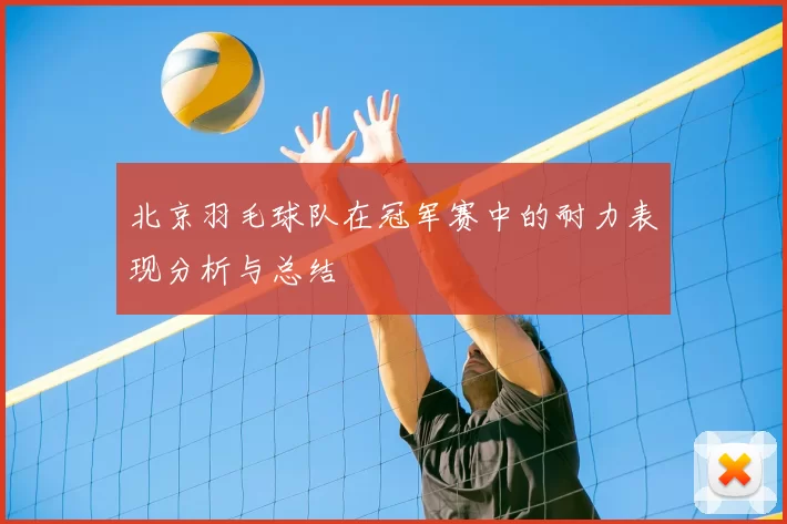 北京羽毛球队在冠军赛中的耐力表现分析与总结